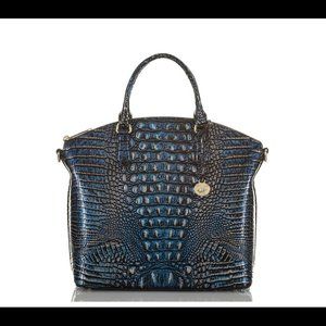 NWT Brahmin Lazuli Large duxbury leather satchel